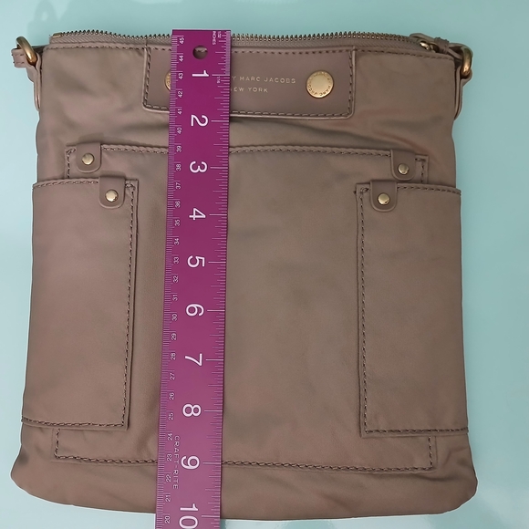 Marc By Marc Jacobs Nylon Crossbody Bag with Utilitarian Design - Tan/Khaki - Picture 11 of 12